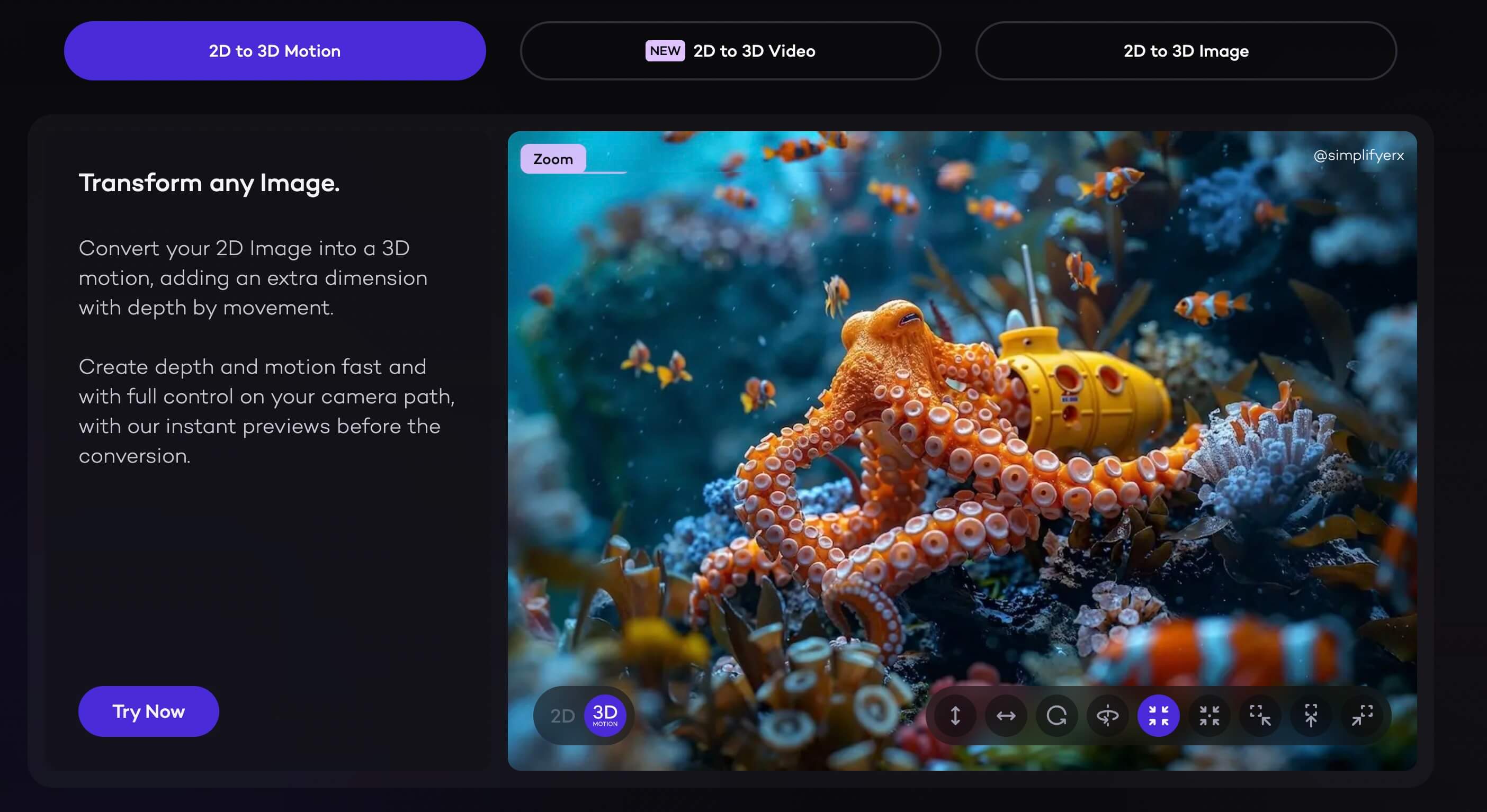 Immersity AI interface