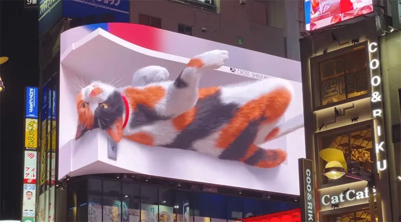 Shinjuku 3D billboard in Tokyo