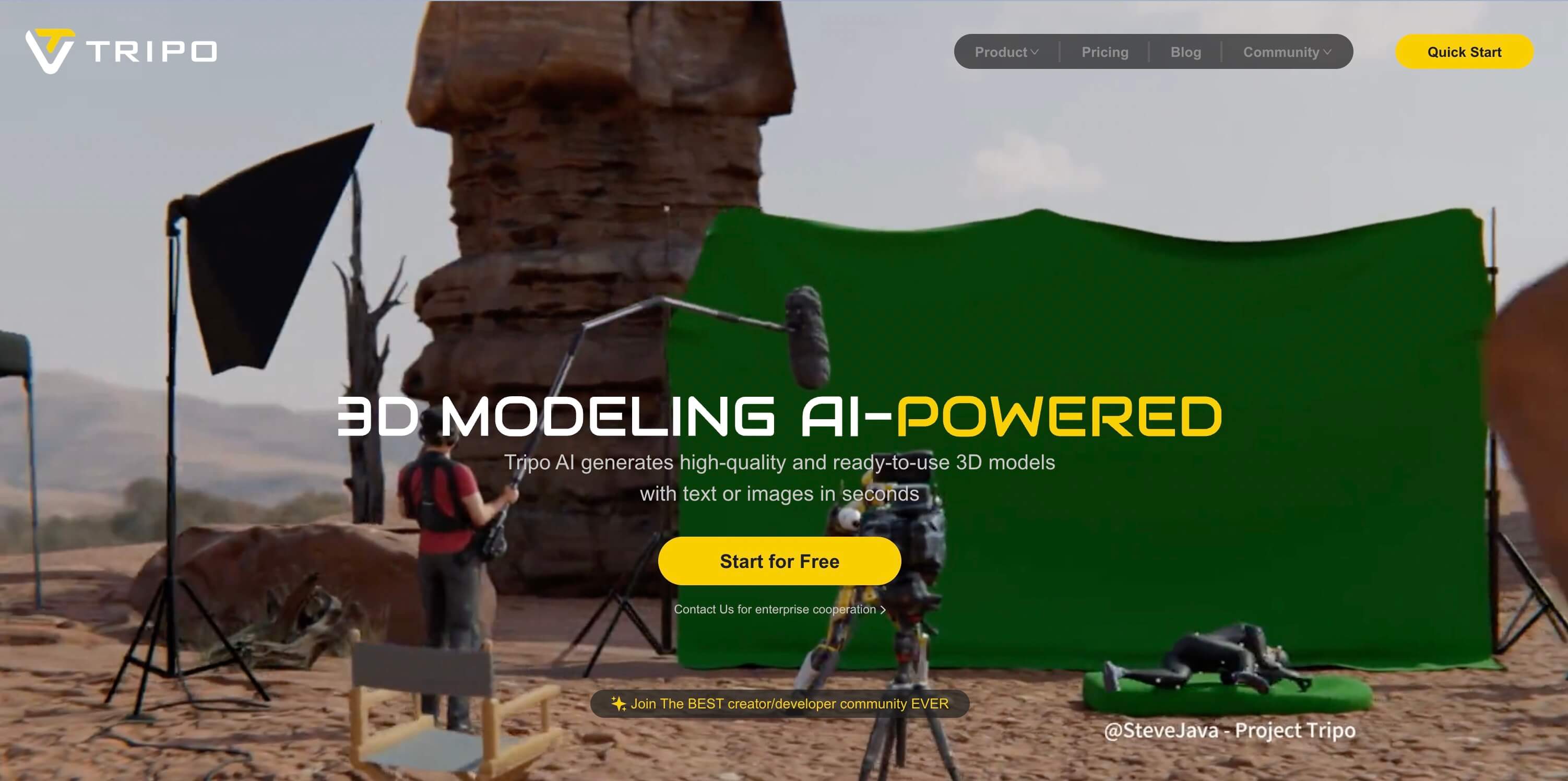 Tripo AI 3D model generator